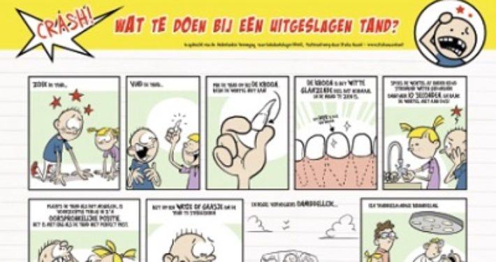 Poster ‘Wat te doen bij een uitgeslagen tand’ herdrukt