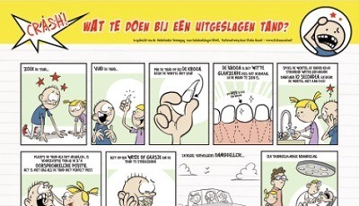 Poster ‘Wat te doen bij een uitgeslagen tand’ herdrukt