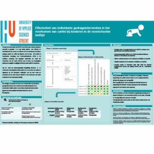  Effectiviteit van individuele gedragsinterventies in het voorkomen van cariës bij kinderen in de voorschoolse leeftijd.