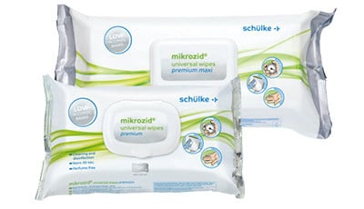 Schülke mikrozid® universal wipes: voor desinfectie van medische hulpmiddelen, telefoon, tablet en display