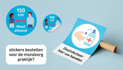 Stickers-en-posters-werk-mondzorg-tijdens-coronacrisis