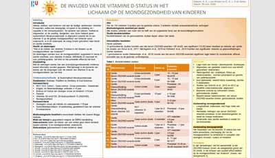 Poster: de invloed van vitamine D op de mondgezondheid van kinderen