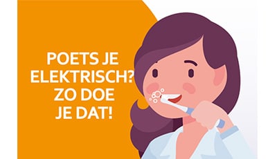 Het poetsrondje instructie voor elektrisch poetsen