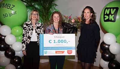 Milou Schraverus wint NVvK Elmex scriptieprijs