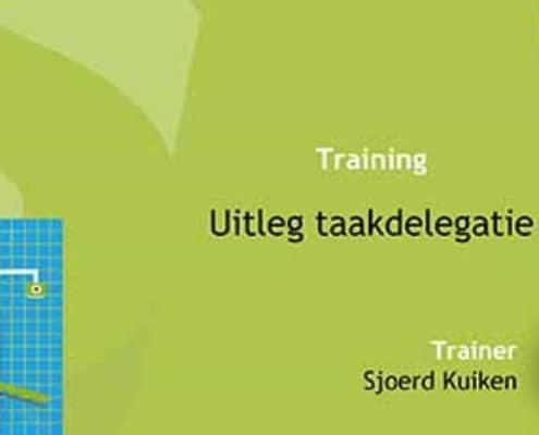 Training-taakdelegatie met icoon