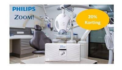 Profiteer nu van 20% korting op Philips Zoom. In-Office bleken in de stoel!