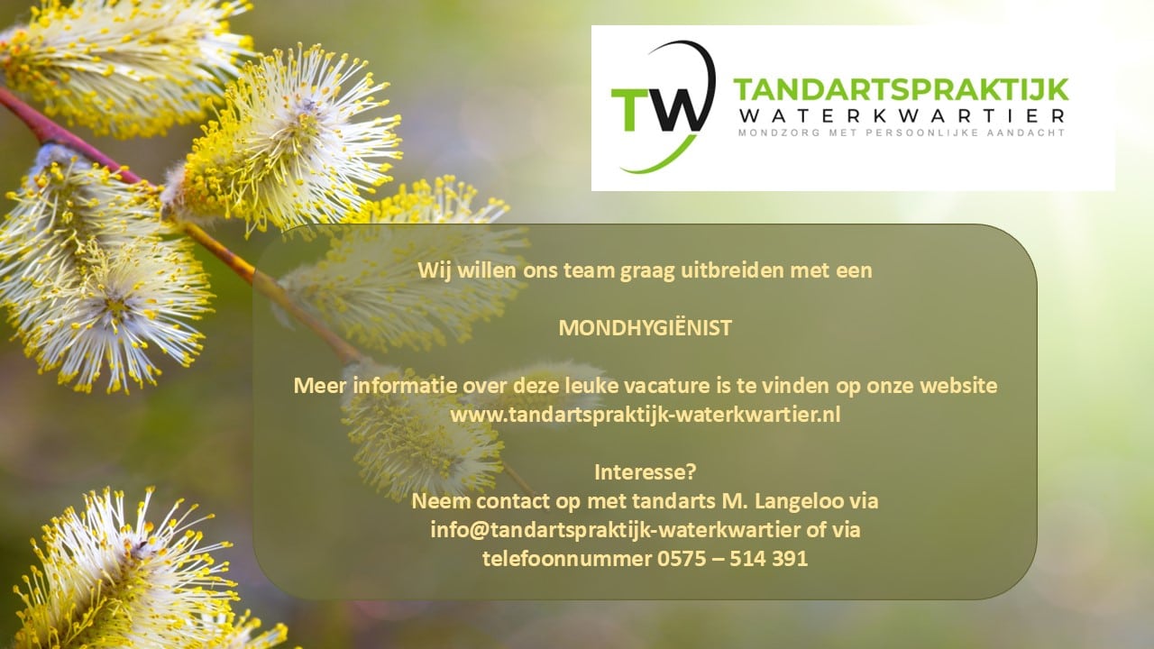 Tandartspraktijk Waterkwartier, Vacature: Mondhygiënist gezocht - Zutphen