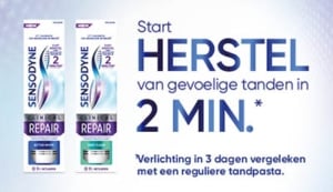 Herstel gevoelige tanden in slechts 2 minuten*
