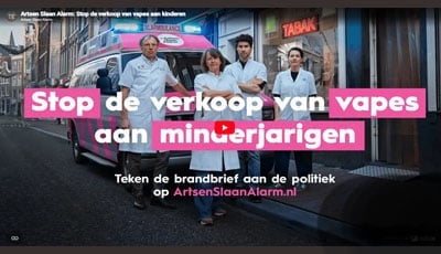 Stop de verkoop van vapes aan jongeren