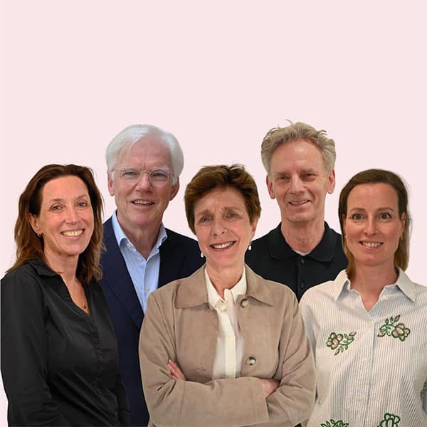Foto Sprekers groep roze vierkant - 600 pix