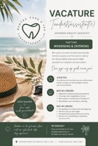 Dental Care 4 you. Vacature: Gezellige kundige Duizendpoot / Tandartsassistent(e), Den Haag Dental Care 4 you. Vacature: Gezellige kundige Duizendpoot / Tandartsassistent(e), Den Haag